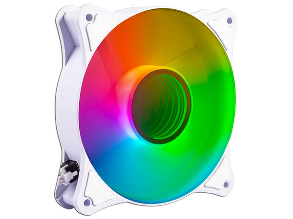 Ventilador BalamRush Eolox Blaze EX90W de 120mm, RGB. Color Blanco.