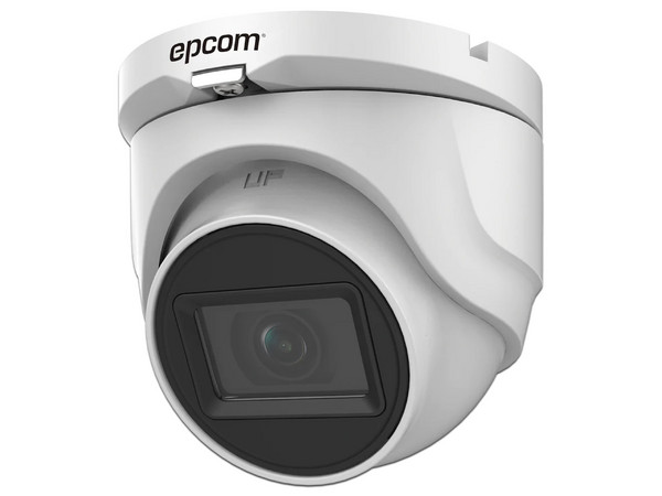 Cámara de Vigilancia tipo Domo Epcom E50-TURBO-G2/A Turret TURBOHD de 5MP (2560 x 1944), IR hasta 30m, Audio por Coaxitron, IP67.