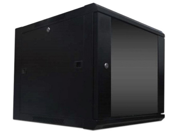 Gabinete WAM WAM-WC12UR06-A, Montaje en Pared, 12U, Color Negro. - imagen 2