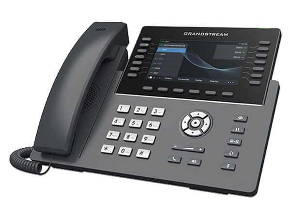 Teléfono IP Grandstream GRP2650, 14 Líneas SIP, Pantalla LCD de 5", Wi-Fi, Bluetooth, IPV4, Color Negro. - imagen 2