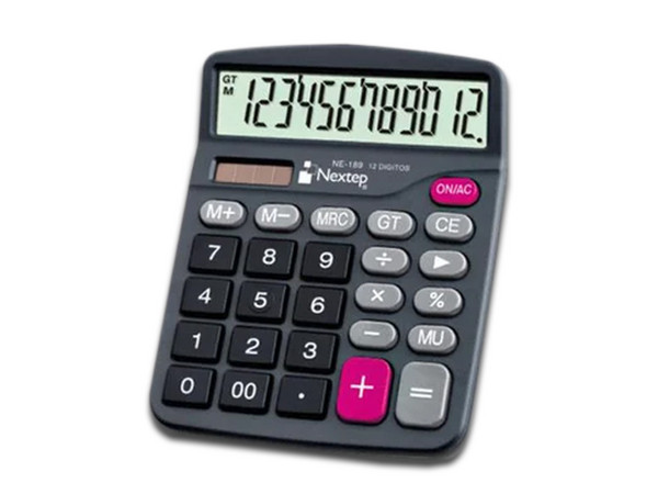 Calculadora de Escritorio Nextep NE-189 de 12 dígitos, 2 piezas.
