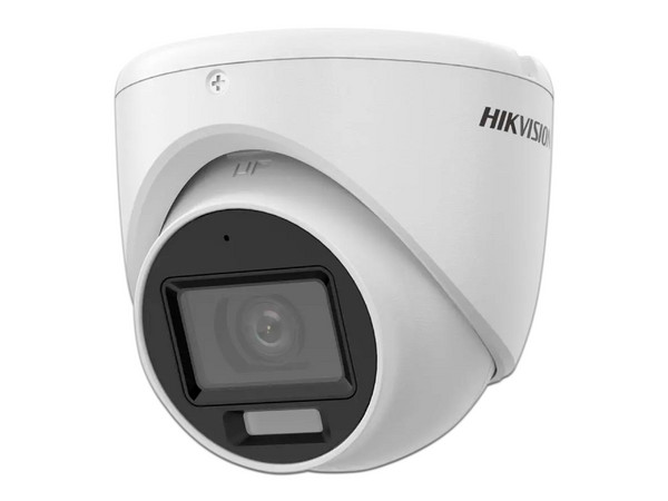 Cámara de Vigilancia tipo Domo Hikvision DS-2CE76K0T-LMFS de 5MP (2960 x 1665), IR hasta 30m, Luz Blanca hasta 20m, Micrófono Integrado, IP67.