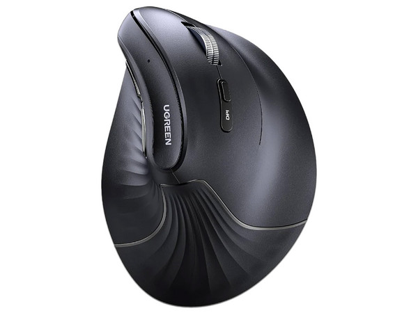 Mouse inalámbrico UGREEN en ángulo vertical, hasta 4000dpi. Color Negro. - imagen 2