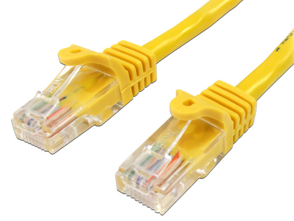 Cable de red StarTech, Cat6, UTP, RJ-45 (M-M), 1m. Color Amarillo.