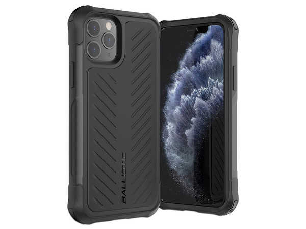 Funda Ballistic TJ de uso rudo, para iPhone 11 Pro. Color Negro.