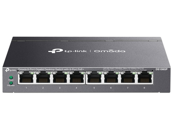 Switch TP-Link Omada DS108GP  No Administrado Gigabit Ethernet (10/100/1000) PoE.
