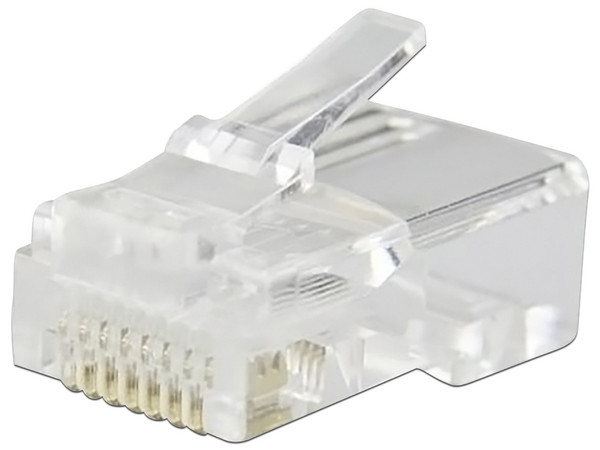 Plugs BRobotix RJ-45, Cat6, UTP, Bote con 100 piezas. - imagen 2