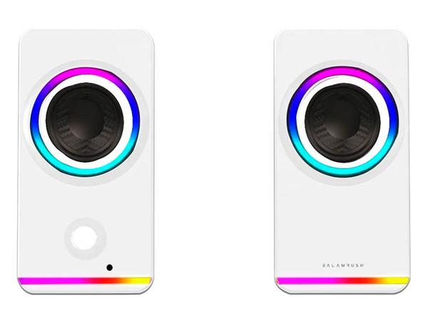 Bocina Gamer BALAM RUSH GLIMM STYLE BG565, Iluminación LED, Bluetooth, 3.5, Estéreo, Color Blanco. - imagen 2