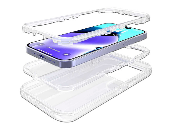 Funda protectora Tekku Protect 360 para iPhone 15 Plus, Transparente. - imagen 3