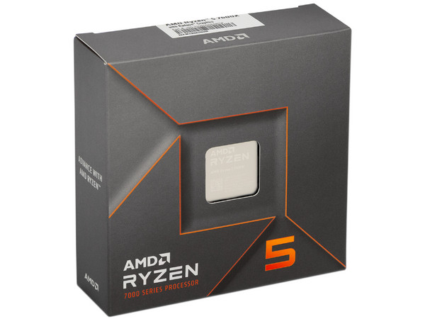 Procesador AMD Ryzen 5 7600X de Séptima Generación, 4.7 GHz (hasta 5.3 GHz), Socket AM5, Caché 32MB, 6 Núcleos, 105W. No incluye disipador.