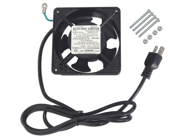 Ventilador para Gabinete LinkedPRO LP-VENT-BASIC, 120 x 120mm, 38 CFM, conexión tipo NEMA 5-15P. Color Negro.