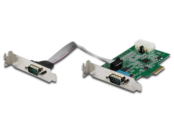 Tarjeta adaptadora StarTech PEX2S953LP de Serial RS232 a PCI Express, 2 puertos, compatible con Windows y Linux.