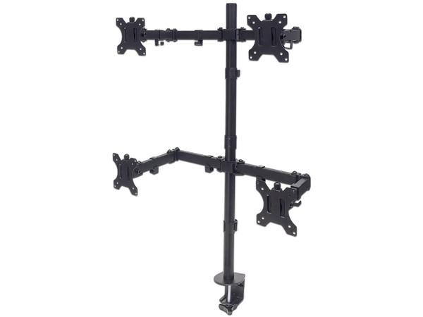 Soporte Manhattan para 4 monitores de 13" a 32".