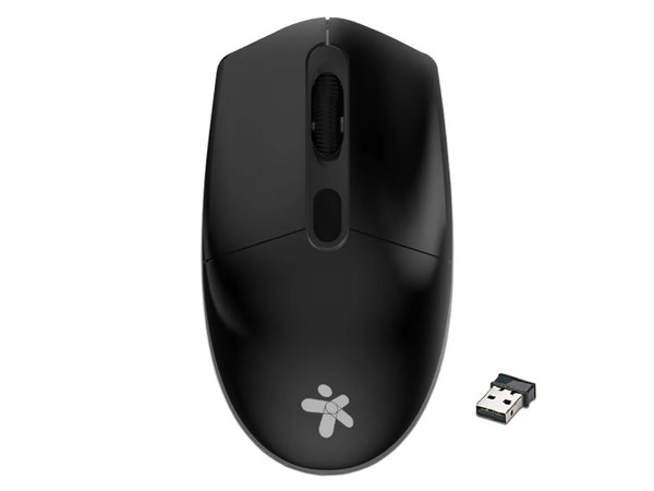 Mouse Inalámbrico Stylos STPMOI6B, 3 botones, receptor USB. Color Negro.
