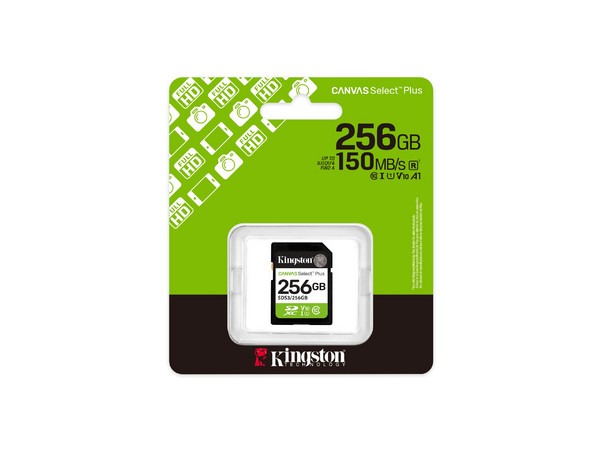 Tarjeta Memoria Flash SD Kingston SDXC Canvas Select 256GB 150MB/s C10 UHS-I U1 V10. - imagen 3