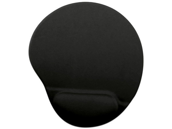 Mouse Pad BRobotix 500074N con reposa muñecas de Gel, Color Negro.