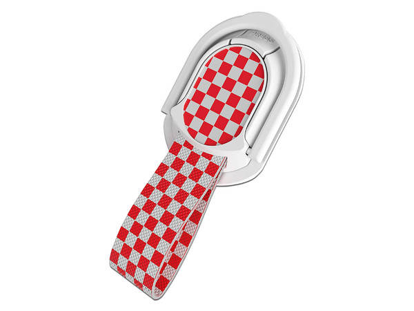 Soporte Universal PopSocket Ghostek con Imán para Soporte en Automóvil, Color Blanco/Rojo.