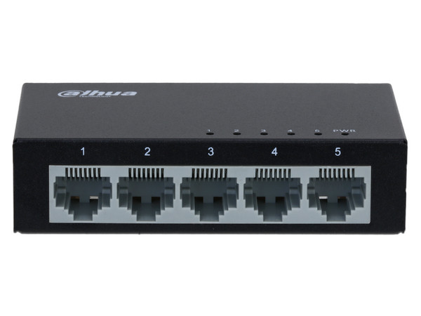 Switch para Escritorio Dahua DH-PFS3005-5ET-V2, 5 Puertos RJ-45 10/100 Mbps, Color Negro. - imagen 2