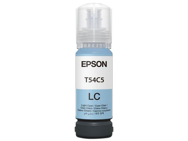 Botella de Tinta Epson T54C520, Cian Claro, para SureLab D570, 70 ml.