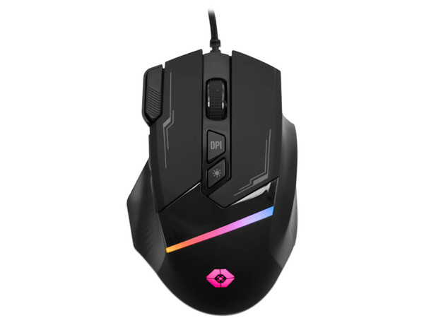 Mouse Óptico Gamer Perfect Choice Trapper Extreme, hasta 7200 dpi, 8 botones. Color Negro.