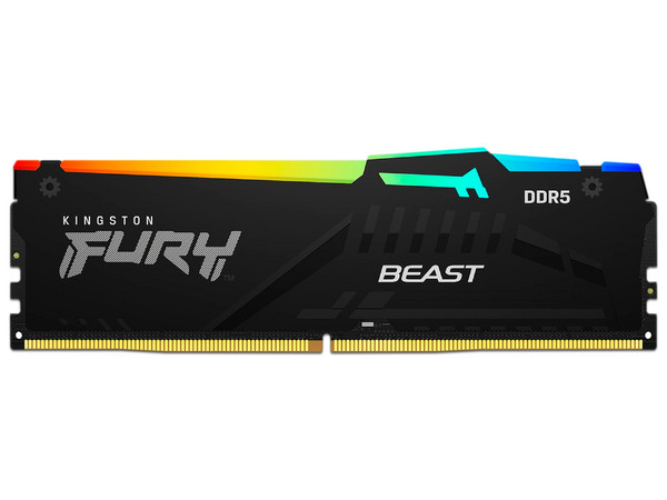Memoria DIMM Kingston Beast RGB, DDR5 PC5-44800 (5600MHz), CL40, 32GB.