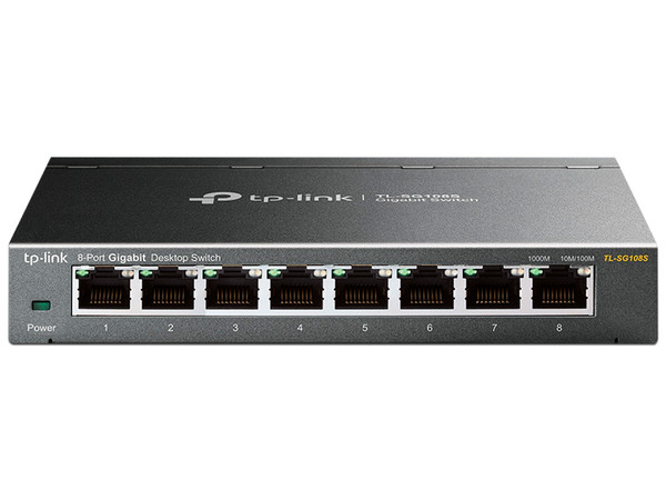 Switch TP-Link TL-SG108S, 8 Puertos RJ-45 10/100/1000Mbps, Color Negro. - imagen 2