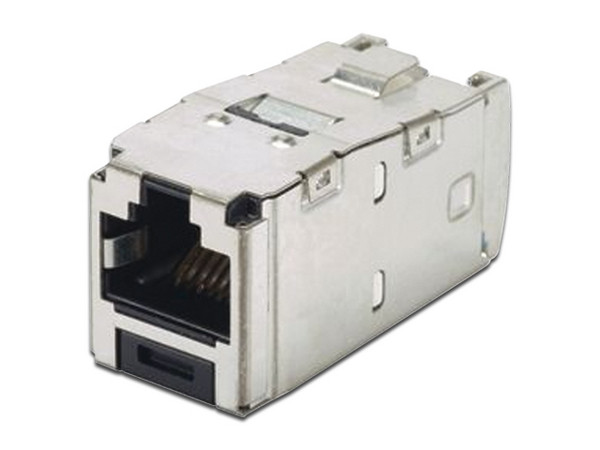 Conector Jack RJ45 PANDUIT CJS6X88TGY, Blindado, Estilo TG, Mini-Com, Categoría 6A, Color Negro.