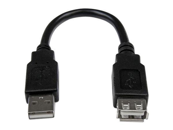 Cable de Extensión USB 2.0 (M-H), 15cm.
