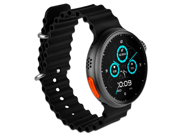 Smartwatch Perfect Choice Amber AMOLED de 1.43", Compatible con iOS y Android, Color Negro.