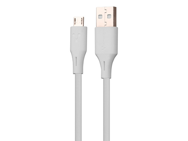 Cable USB Vorago CAB-M01W, USB a Micro USB (M-M), 1m, Color Blanco. - imagen 2