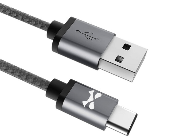 Cable USB Ghostek NRGline, USB-C a USB-A (M-M), 3m, Trenzado, Color Negro. - imagen 3