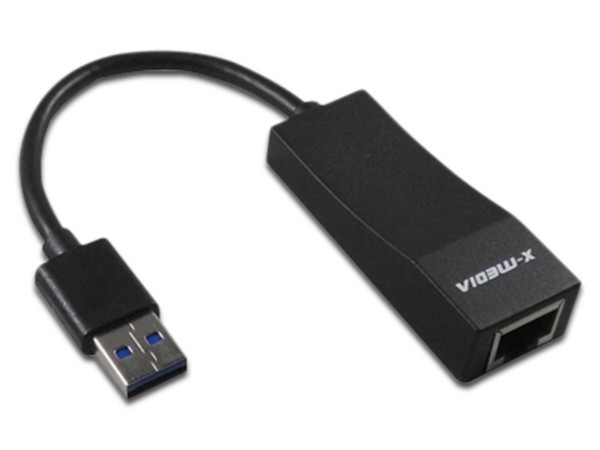Adaptador X-Media de USB 3.0 a Fast Ethernet 10/100/1000 Mbps.