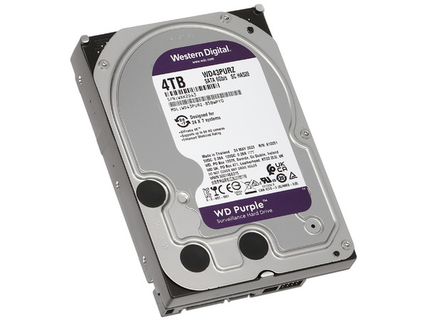 Disco Duro para Videovigilancia Western Digital Purple de 4TB, IntelliPower RPM, 256 MB caché, SATA III (6 Gb/s). - imagen 2