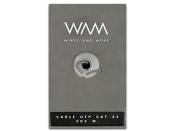 Bobina de Cable Cat5e (UTP) caja con 305 m, Gris