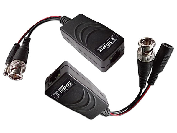 Vídeo Balum Activo Epcom con extensión para cámaras BNC y cable de energía. Color Negro.