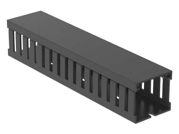 Canaleta Ranurada Panduit FC1.5X1.5LG2, 44.5 x 41.1mm, 2m, Color Negro.