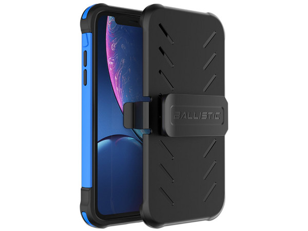Funda BALLISTIC Tough Jacket Maxx para iPhone XR, con clip y mica de pantalla. Color Azul. - imagen 2