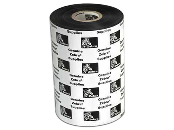 Rollo de transferencia térmica Zebra 06000BK11045 de 450m. Color Negro