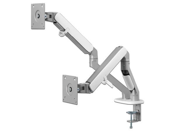 Soporte de Escritorio Acteck Enforce Motion SM626, Soporta hasta 32", hasta 9 Kg por Brazo, Rotación Ajustable, Color Gris. - imagen 2