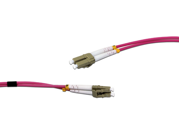 Jumper de Fibra óptica Enson ENS-JUMP090MM4, LC Duplex - LC Duplex, 90m, Color Rosa. - imagen 2