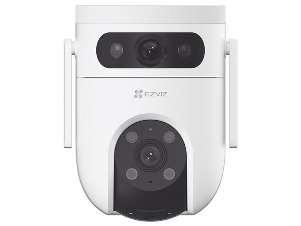Cámara PT Tipo Domo de Doble Lente EZVIZ CS-H9C/10MP de 5MP (2880 x 1620), IR hasta 30m, Audio Bidireccional, IP65, Color Blanco. - imagen 2