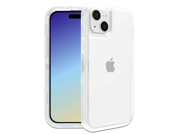 Funda Protectora TEKKU Protect 360, Compatible con iPhone 15, Transparente.