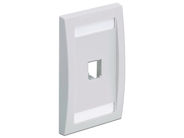 Placa de Pared Vertical Panduit CFPE1WHY, 1 Puerto. Color Blanco.