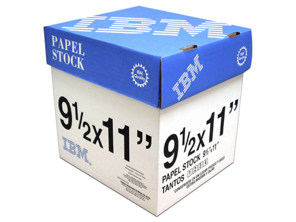 Papel Stock IBM, 9.5 x 11 pulgadas, 1 Tantos.
