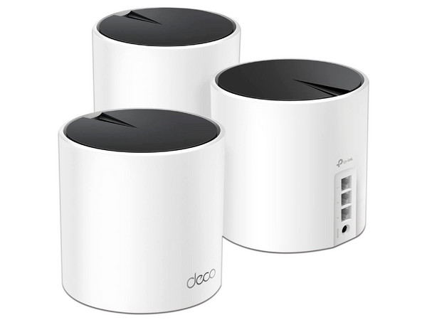 Sistema de Wi-Fi en Malla TP-Link DECO X55 de Doble Banda, Wireless AX (Wi-Fi 6), Hasta 2402 Mbps, Color Blanco. (Paquete de 3)
