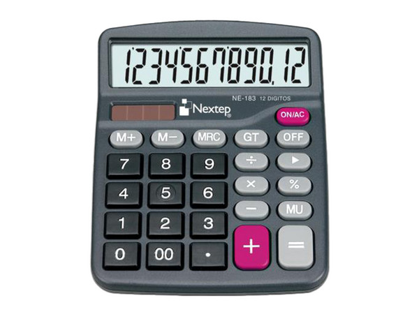 Calculadora Nextep NE-183 de 12 dígitos, 2 piezas.