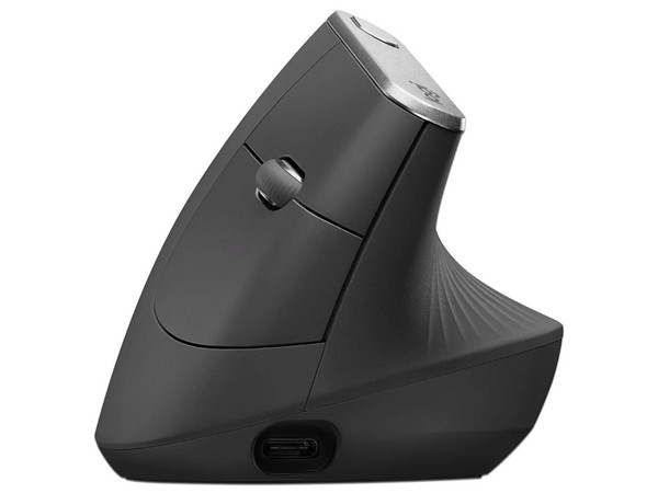 Mouse óptico inalámbrico Logitech MX Vertical, diseño ergonómico, conexión Bluetooth o USB - imagen 3