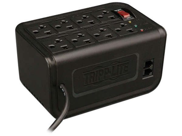 Regulador de Voltaje Tripp Lite, (1200VA), 8 x NEMA5-15R.