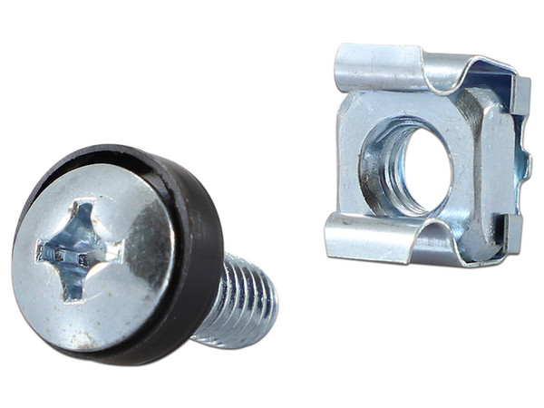 Kit Enson de Tornillos M6 y Tuercas Enjauladas, 100 piezas, Incluye rondana plástica.