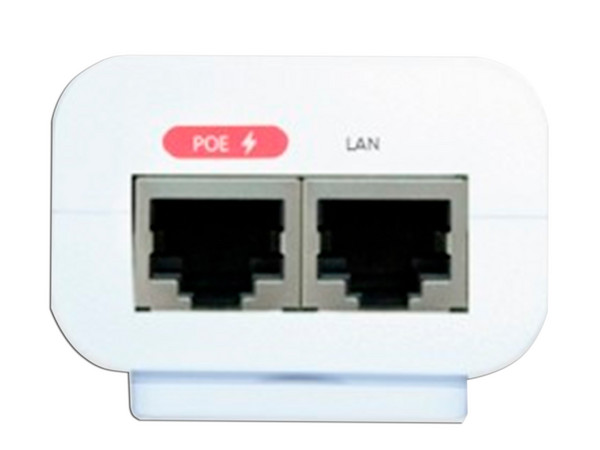 Inyector de corriente Grandstream de 2 puertos Gigabit Ethernet, PoE. Color Blanco. - imagen 3